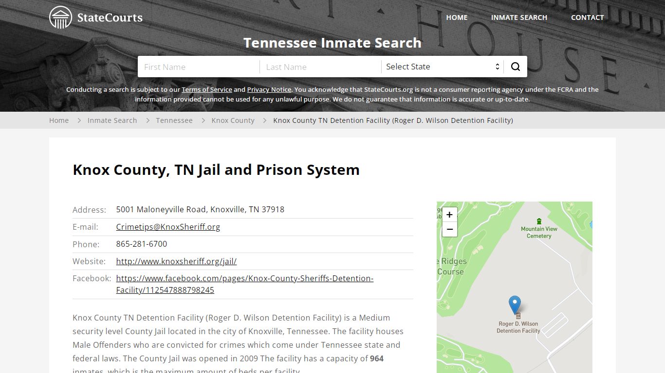 Knox County TN Detention Facility (Roger D. Wilson Detention Facility ...